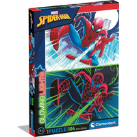 CLEMENTONI Svietiace puzzle Marvel: Spiderman 104 dielikov