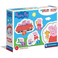 CLEMENTONI Moje prvé puzzle Prasiatko Peppa 4v1 (3,6,9,12 dielikov)