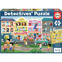 EDUCA Detektívne puzzle Mesto 50 dielikov