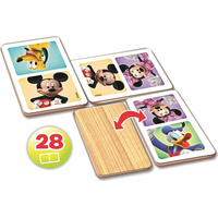 EDUCA Drevené domino Mickey a Minnie