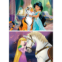 EDUCA Drevené puzzle Disney princeznej 2x16 dielikov