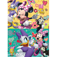 EDUCA Drevené puzzle Minnie a Daisy 2x16 dielikov