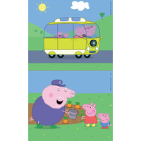 EDUCA Drevené puzzle Prasiatko Peppa 2x9 dielikov