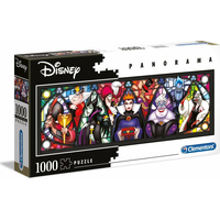 CLEMENTONI Panoramatické puzzle Disney zloduchové 1000 dielikov