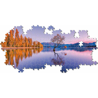 CLEMENTONI Panoramatické puzzle Vŕba na jazere Wanaka 1000 dielikov