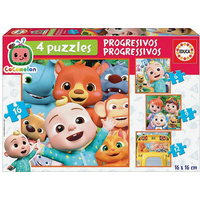 EDUCA Puzzle CoComelon 4v1 (6,9,12,16 dielikov)