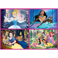 EDUCA Puzzle Disney princeznej 4v1 (50,80,100,150 dielikov)