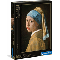 CLEMENTONI Puzzle Museum Collection: Dievča s perlou 1000 dielikov