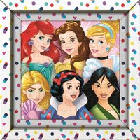 CLEMENTONI Puzzle Frame Me Up Disney princeznej 60 dielikov