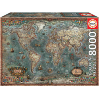 EDUCA Puzzle Politická mapa sveta 8000 dielikov