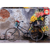 EDUCA Puzzle Bicykel s kvetinami 500 dielikov
