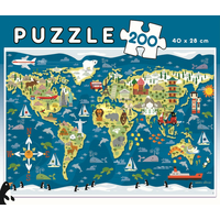 EDUCA Puzzle Mapa sveta 200 dielikov
