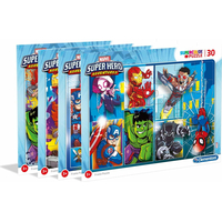 CLEMENTONI Puzzle Marvel Super Hero Adventures: Do akcie 30 dielikov