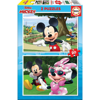 EDUCA Puzzle Mickey a priatelia 2x20 dielikov