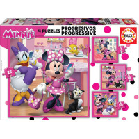 EDUCA Puzzle Minnie a Daisy 4v1 (12,16,20,25 dielikov)