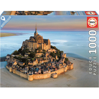 EDUCA Puzzle Mont Saint Michel zo vzduchu 1000 dielikov