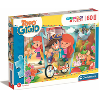 CLEMENTONI Puzzle Myšiak Gigio sa baví s kamarátmi MAXI 60 dielikov