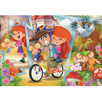 CLEMENTONI Puzzle Myšiak Gigio sa baví s kamarátmi MAXI 60 dielikov