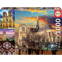 EDUCA Puzzle Notre Dame, koláž 1000 dielikov