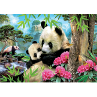 EDUCA Puzzle Panda s mláďaťom 1000 dielikov