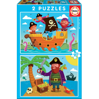 EDUCA Puzzle Piráti 2x20 dielikov