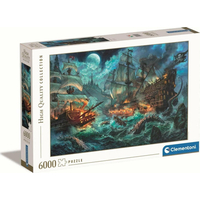 CLEMENTONI Puzzle Pirátska bitka 6000 dielikov