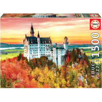 EDUCA Puzzle Jeseň v Neuschwansteine 1500 dielikov