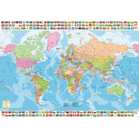 EDUCA Puzzle Politická mapa sveta 1500 dielikov