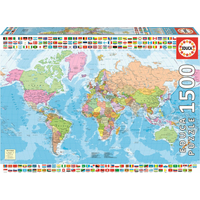EDUCA Puzzle Politická mapa sveta 1500 dielikov