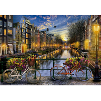 EDUCA Puzzle Romantický Amsterdam 2000 dielikov