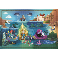 CLEMENTONI Puzzle Story Maps: Malá morská víla 1000 dielikov