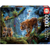 EDUCA Puzzle Tigre na strome 1000 dielikov