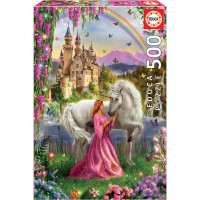 EDUCA Puzzle Víla a jednorožec 500 dielikov