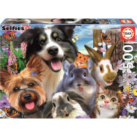 EDUCA Puzzle Vtipné selfie 500 dielikov
