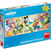 DINO Panoramatické puzzle Mickey a priatelia 150 dielikov