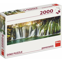 DINO Panoramatické puzzle Plitvické vodopády 2000 dielikov