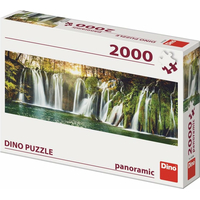 DINO Panoramatické puzzle Plitvické vodopády 2000 dielikov