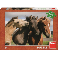 DINO Puzzle Farebné kone XXL 300 dielikov