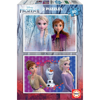 EDUCA Puzzle Ľadové kráľovstvo 2, 2x20 dielikov