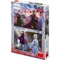 DINO Puzzle Ľadové kráľovstvo 2, 2x77 dielikov