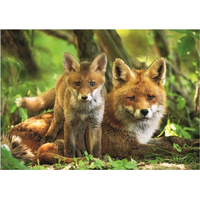 DINO Puzzle Líška s mláďatkom XL 300 dielikov