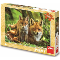 DINO Puzzle Líška s mláďatkom XL 300 dielikov