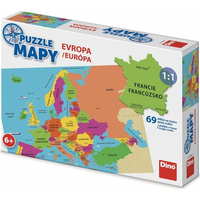 DINO Puzzle Mapy: Európa 69 dielikov