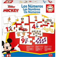 EDUCA Puzzle Mickey a priatelia: Počítanie 10x4 dielikov