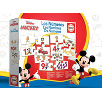 EDUCA Puzzle Mickey a priatelia: Počítanie 10x4 dielikov