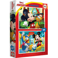 EDUCA Puzzle Mickey Mouse: Zábavný park 2x48 dielikov