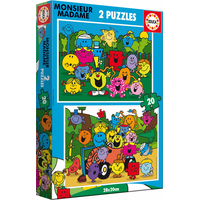 EDUCA Puzzle Monsieur Madame 2x20 dielikov