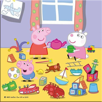 DINO Puzzle Prasiatko Peppa na prázdninách 3x55 dielikov