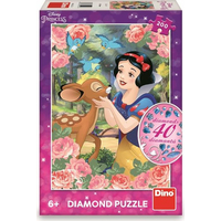DINO Puzzle s drahokamami Snehulienka a srnka 200 dielikov