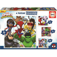 EDUCA Puzzle Spidey a jeho úžasní priatelia 4v1 (12,16,20,25 dielikov)